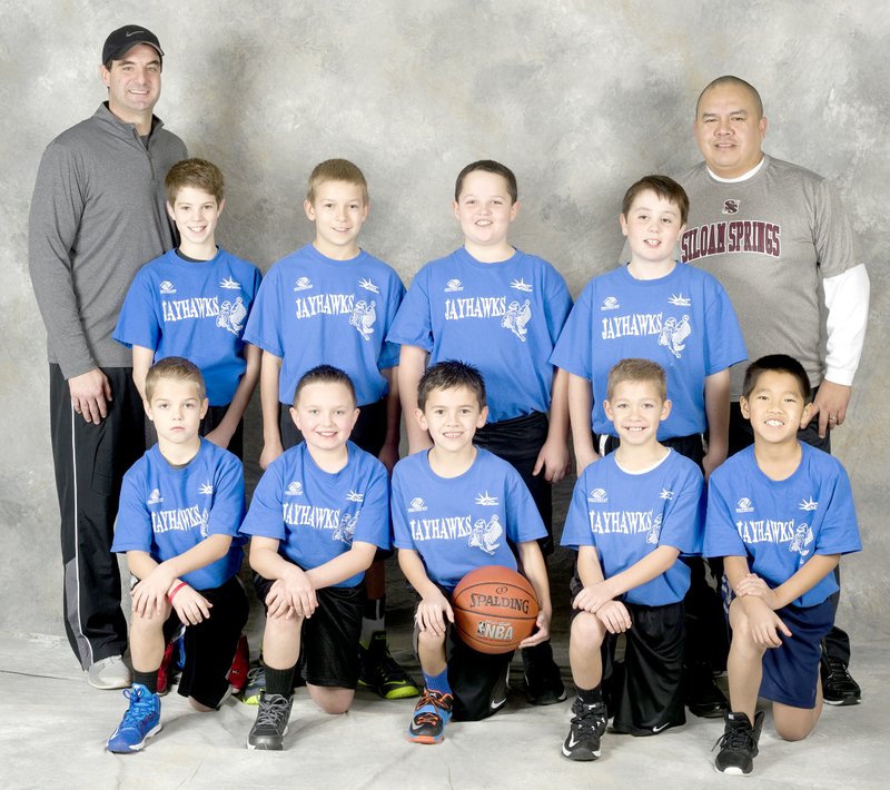 Photo submitted The Jayhawks, coached by Scott Vachon, were the champions of the fourth- and fifth-grade boys basketball league of the Boys and Girls Club of Western Benton County. Team members are: Camden Blackfox, Jase Mackey, Caleb Noel, Reece Pinkerton, Nathan Vachon, Jonah Ganter, Ty Lewis, Chuyee Lor and Gauge Womack.