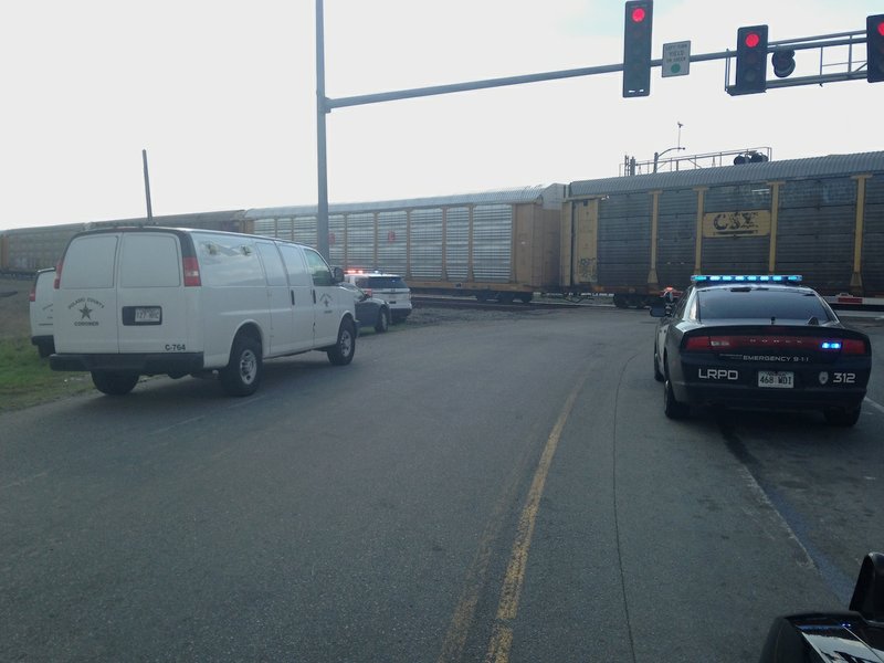 A man died after he was hit by a train near Interstate 30 on Tuesday afternoon, officials say.