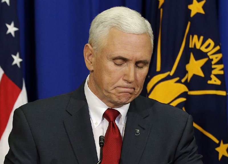 “Was I expecting this kind of backlash? Heavens, no,” Indiana Gov. Mike Pence said Tuesday at a news conference in Indianapolis.