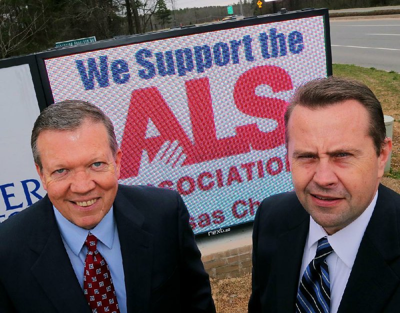 Mike Rainwater and Bob Sexton are co-chairmen of Saturday’s Central Arkansas Walk to Defeat ALS (amyotrophic lateral sclerosis), a major fundraiser for the Arkansas Chapter of the ALS Association.