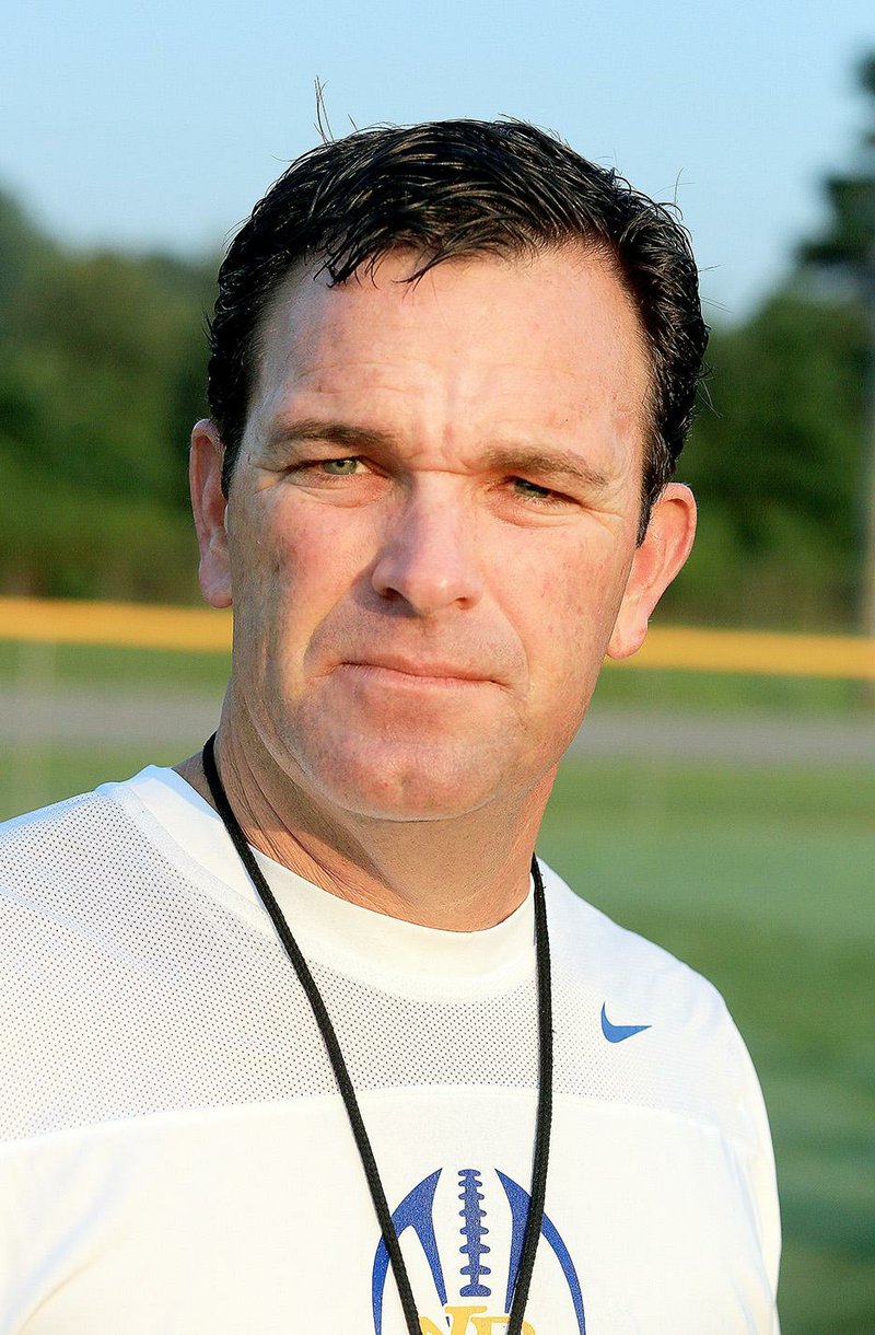 North Little Rock High School head football Coach Brad Bolding.