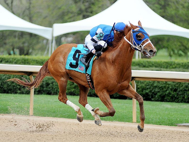 Spring Included earned her second stakes victory in three Oaklawn starts by charging down the backstretch Wednesday to win the $100,000 Carousel Stakes.