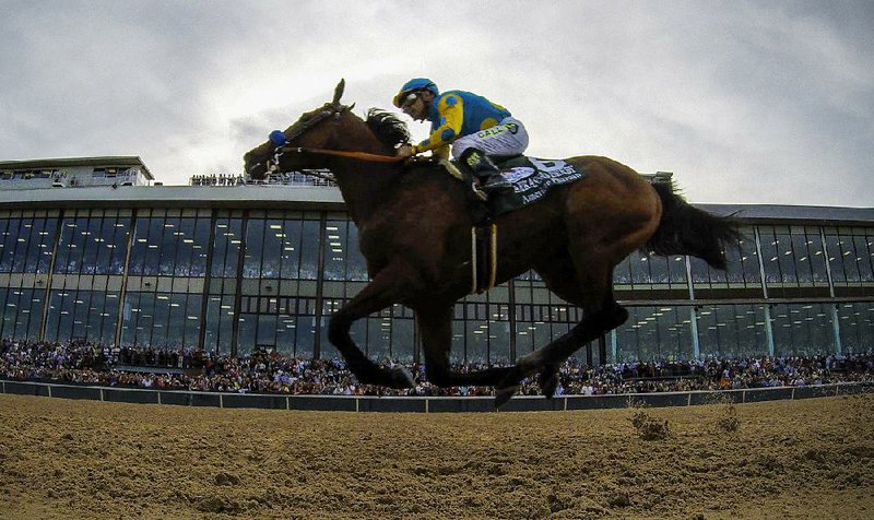 Victor Espinoza and American Pharoah left little doubt in Saturday’s $1 million Arkansas Derby at Oaklawn Park in Hot Springs. The 3-year-old colt pulled away down the stretch for an 8-length victory, which might have solidified his standing as the favorite for next month’s Kentucky Derby.