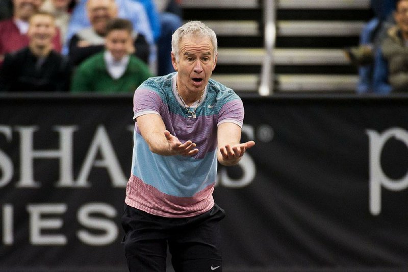 John McEnroe, a winner of seven Grand Slam events, said tennis continues to be more popular in Europe than in the United States “Tennis is higher up on the totem pole in Europe,” said McEnroe who will compete with other former top tennis pros Friday at the Jack Stephens Center in Little Rock.