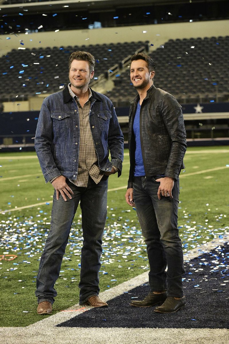 Academy of Country Music Awards-Country stars Blake Shelton and Luke Bryan serve as co-hosts