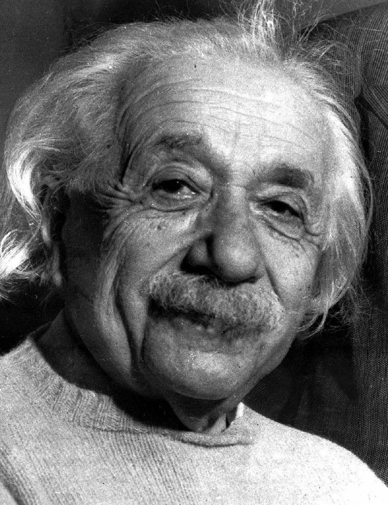 FILE--This is a 1955 file photo of Albert Einstein. In the only study ever conducted of the overall anatomy of Einstein's brain, to be published in this week's issue of The Lancet, a British medical journal, scientists at McMaster University in Ontario, Canada, discovered that the part of the brain thought to be related to mathematical reasoning _ the inferior parietal region _ was 15 percent wider on both sides than normal, making Einstein's brain anatomically distinct. (AP Photo/File)
