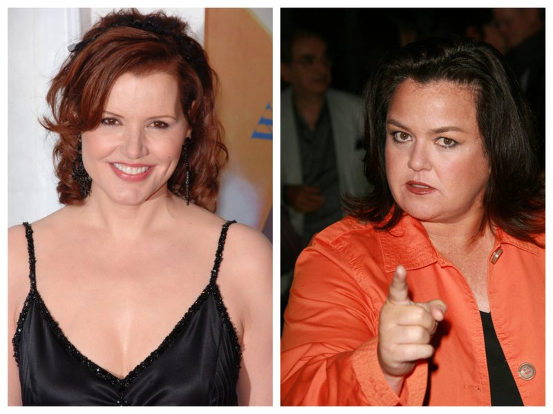 Geena Davis, left and Rosie O'Donnell