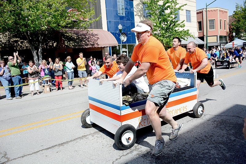 Janelle Jessen/Herald-Leader The Redneck Dreamers placed first at the 2014 Dogwood Bed Races.
