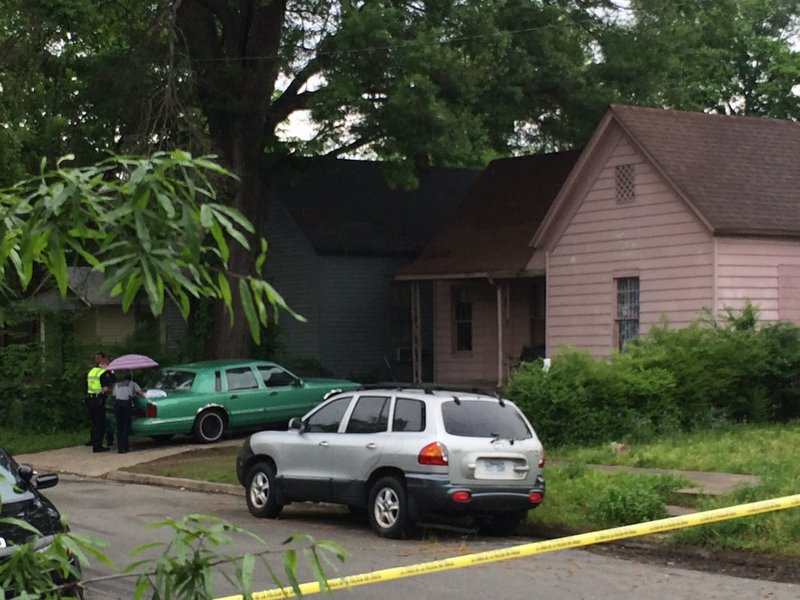 Little Rock police investigate a drive-by shooting at 1813 S Valentine St., where one person was grazed in shoulder by a bullet. 