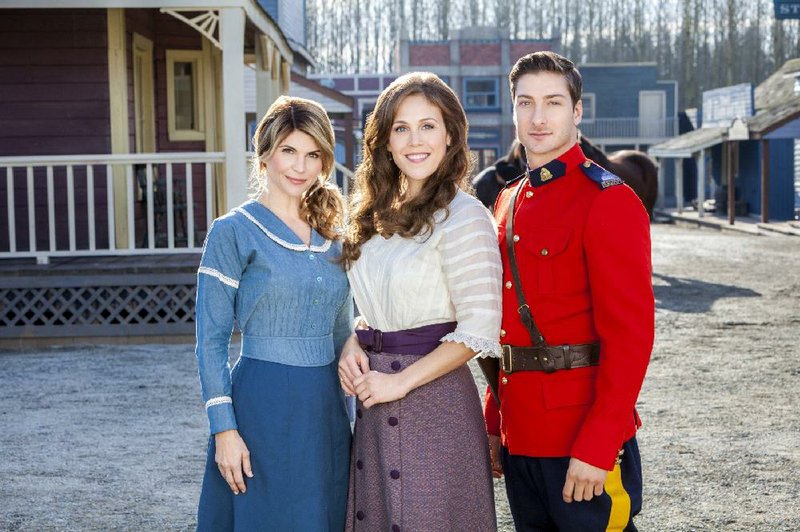 Season 2 of Hallmark Channel’s When Calls the Heart begins at 7 p.m. Saturday. The period romantic drama stars (from left) Lori Loughlin, Erin Krakow and Daniel Lissing.