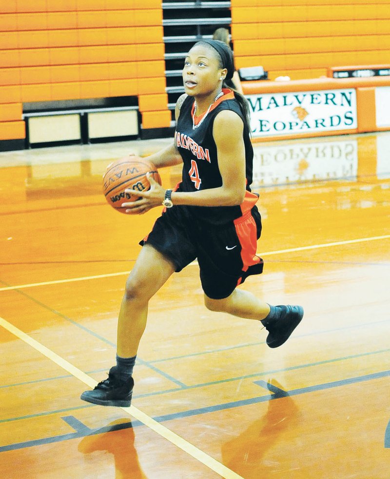 Raven Baker of the Malvern Lady Leopards had a highly successful high school career. She was a three-time member of the Arkansas Democrat-Gazette All-Arkansas Team, a three-time all-state performer and a three-time all-state-tournament team member. She was also the Tri-Lakes Edition Girls Basketball Player to Watch for 2014-2015. With season averages of 27 points, six rebounds, four steals and three assists per game, Baker is now the Tri-Lakes Edition Girls Basketball Player of the Year.