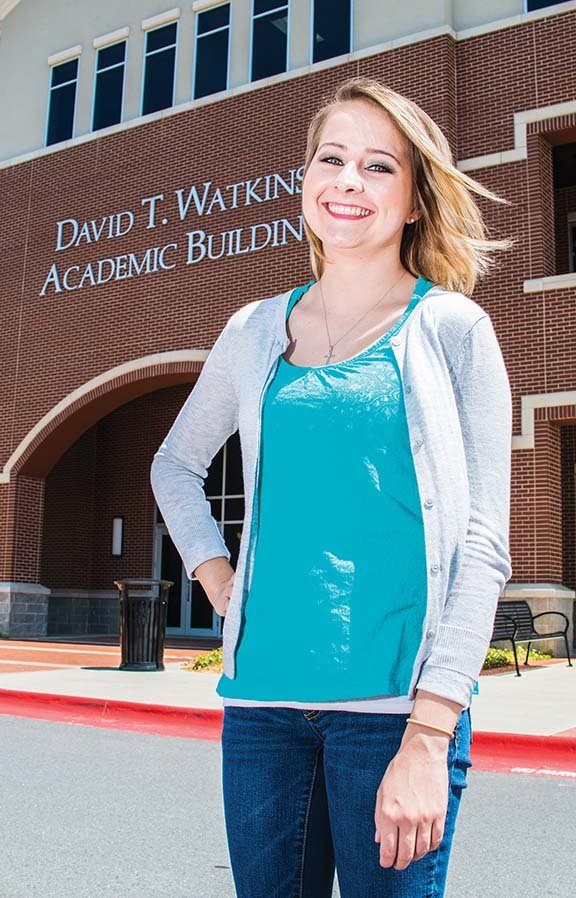 Lindsey Sansom is a student at Central Baptist College in Conway, where she used a $3,000 Toad Suck Daze Scholarship last year to help with tuition and books, she said. A portion of the proceeds from the festival, which starts Friday, and the sale of official Toad Suck Daze merchandise during the event is used to fund direct scholarships and endowments.