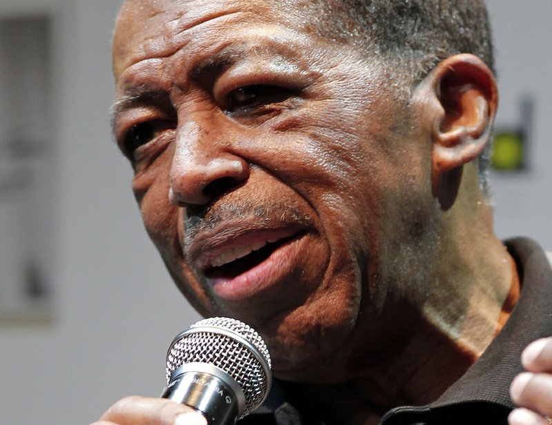 In this Nov. 15, 2011, file photo, singer Ben E. King speaks during a news conference in Tokyo. King, singer of such classics as "Stand By Me," "There Goes My Baby" and "Spanish Harlem," died Thursday, April 30, 2015, publicist Phil Brown said. He was 76.