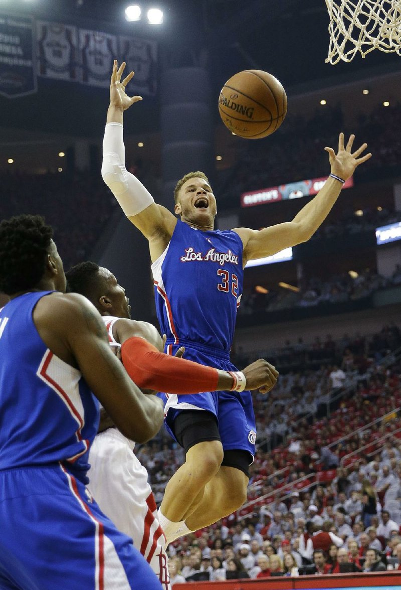 Blake Griffin had 26 points, 14 rebounds and 13 assists in the Los Angeles Clippers’ 117-101 victory over the Houston Rockets on Game 1 of the NBA Western Conference semifinals series Monday night.
