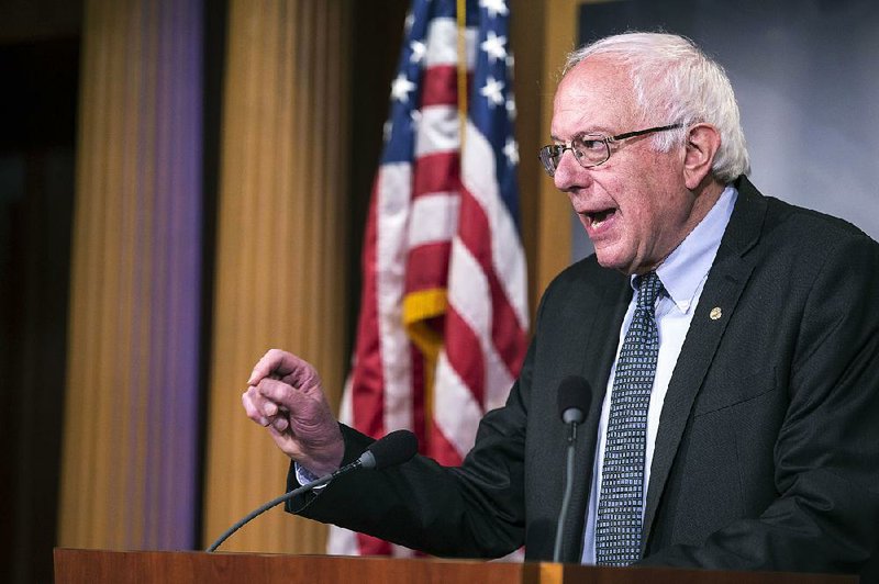 Sen. Bernie Sanders, a Vermont independent and Democratic presidential candidate, said Wednesday in Washington that his breakup list would have to include the biggest lenders. 