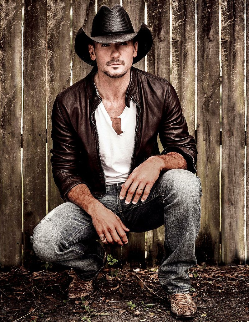 Tim McGraw  with Billy Currington and Chase Bryant on the Shotgun Rider Tour, 7 p.m. June 5 at Verizon Arena. 
