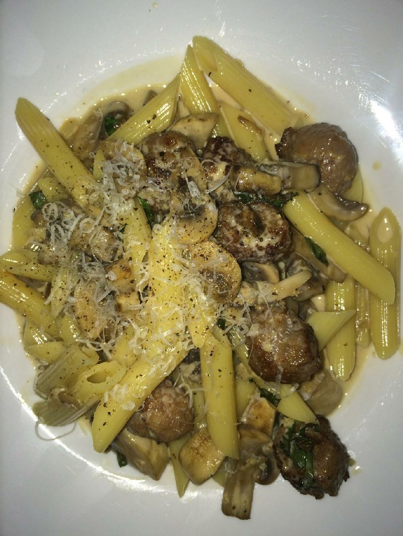 The menu at Zaffino’s by Nori in Sherwood includes Italian Sausage and Mushrooms in a nutty marsala sauce. 