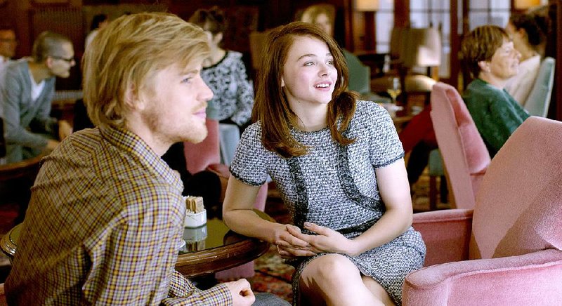 Novelist Christopher Giles (Johnny Flynn) is beguiled by pop star Jo-Ann Ellis (Chloe Grace Moretz) in Olivier Assayas’ Clouds of Sils Maria.