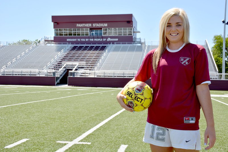 Graham Thomas/Herald-Leader Siloam Springs senior midfielder Jaci Hoelscher has been a big part of the Lady Panthers&#8217; fortunes on the soccer field the last four years. Siloam Springs is scheduled to play at 10 a.m. Friday in the Class 6A state soccer tournament in Searcy.