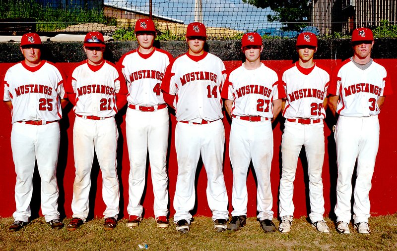 RICK PECK MCDONALD COUNTY PRESS McDonald County High School recognized the senior members of the 2015 baseball team prior to its May 4 game against Carthage. From left to right: Jake Wood, Jake Wilkie, Ethan Eads, Dillion Lance, Lakota Rose, D.J. Madewell and Josh Kinser.