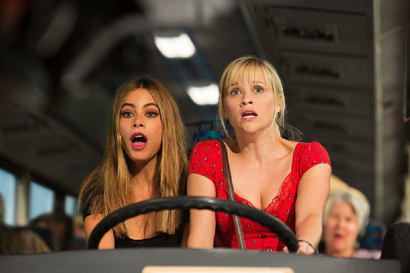 Sofia Vergara (left) and Reese Witherspoon star in Hot Pursuit. It came in second at last weekend’s box office and made about $14 million.