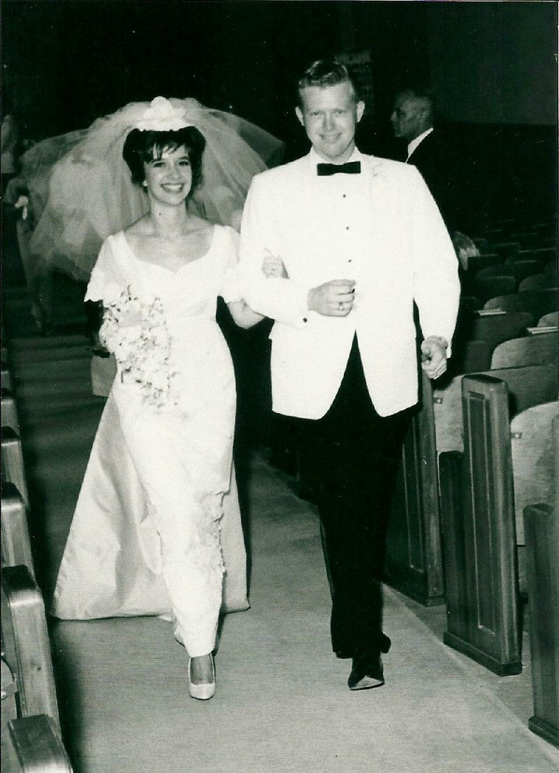 Jerrie Ann and J.E. Sanders on their wedding day, July 12, 1964