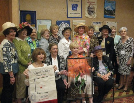 Submitted photo QUESTER CO-HOSTS: Members of the local Vapor Valley Quester Chapter co-hosted of the annual state Quester convention. From from left are Mary Ellen Gardner, Patte Brandt, Barbara Albright, Gretchen Hewitt; back, Gloria Alford, president, Maxine Bequette, vice president, Pat Poole, Judy Gallagher, Marilyn Hamm, Shirley Guest, Linney Rohrer, Lori Bussone, Karen Lauck, Marlys Moodie and Roberta Pope.