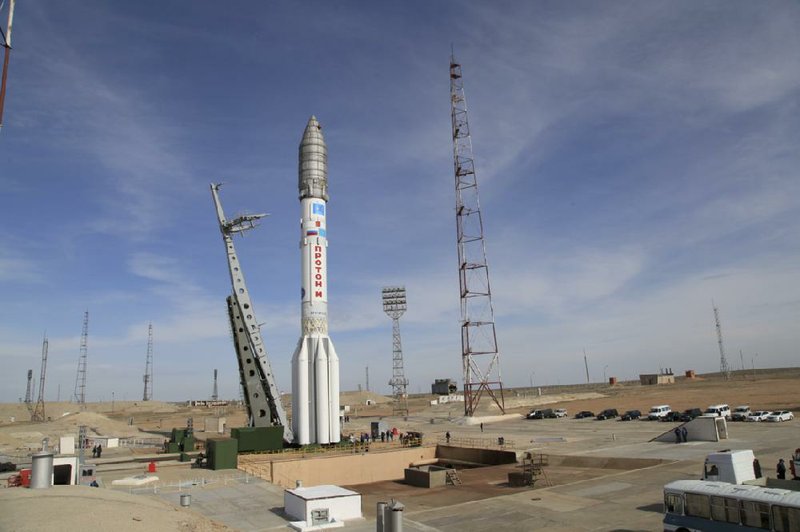 Russians say an engine-steering malfunction kept this Proton-M rocket from achieving orbit, and much of it burned up in the Earth’s atmosphere.