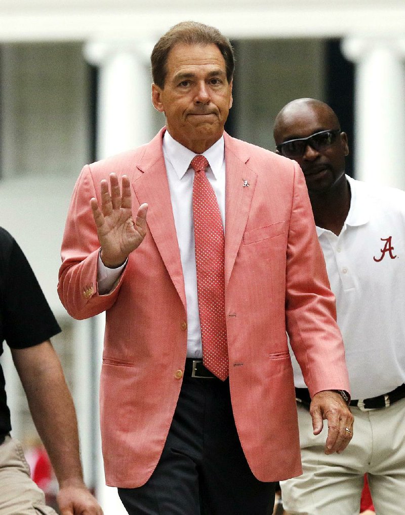 Alabama head coach Nick Saban