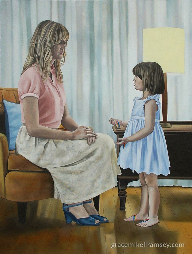 Mother & Child is part of Grace Mikell Ramsey’s exhibit at Boswell Mourot Fine Art.