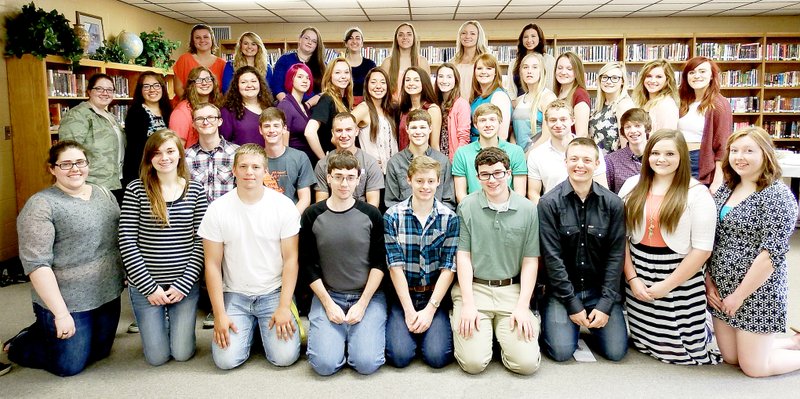 TIMES photographs by Annette Beard There were 57 Pea Ridge High School graduates to earn honors and/or high honors this year. Those students were recognized at an Honor Luncheon Thursday, May 14, in the media center at PRHS. Arvest Bank, Pea Ridge, sponsored the luncheon.