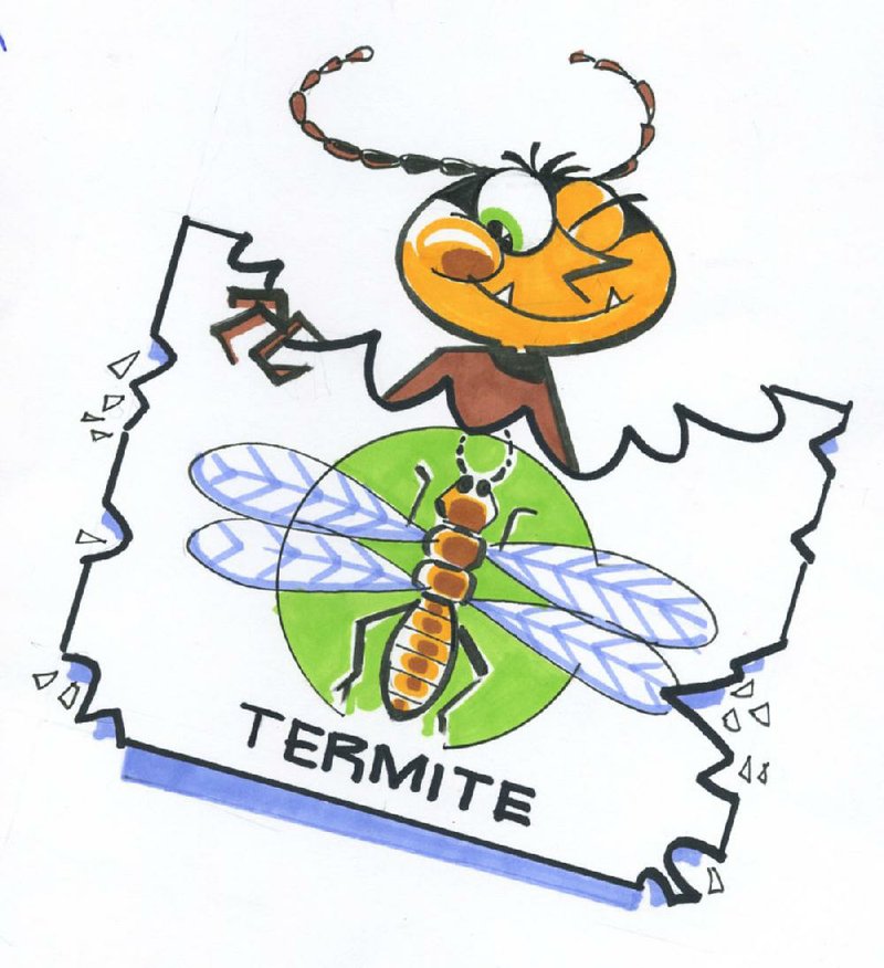 Arkansas Democrat-Gazette termite illustration. 