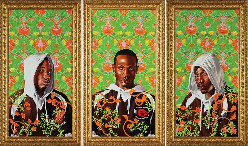 Triple Portrait of Charles I by Kehinde Wiley is part of the exhibit “30 Americans” at the Arkansas Arts Center. 