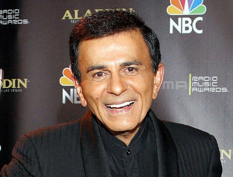 In this Oct. 27, 2003, file photo, Casey Kasem poses for photographers after receiving the Radio Icon award during The 2003 Radio Music Awards at the Aladdin Resort and Casino in Las Vegas. 