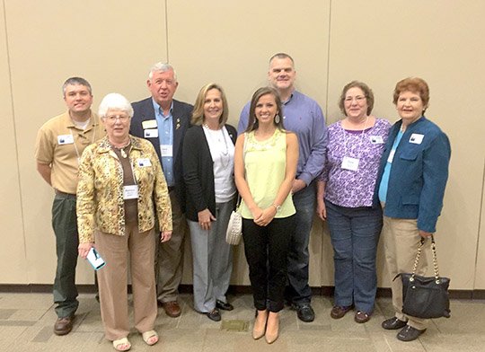 Submitted photo Fountain Lake High School Rotary Interact Club President Abigail Rose, front, attended the district Rotary convention in Benton on April 25. Rotarians met to discuss events and progress within their clubs and to improve their current methods. Rose was invited by the North Garland County/Scenic 7 Rotary Club. She briefly informed and updated district Rotary clubs on Fountain Lake Interact's progress and growth this year.