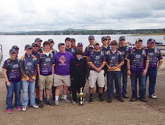 Submitted photo The Fountain Lake Bass Club competed against a team from Jessieville on April 18 on Lake Balboa in Hot Springs Village. Alek Hill from Fountain Lake won first place for total weight and Big Bass.