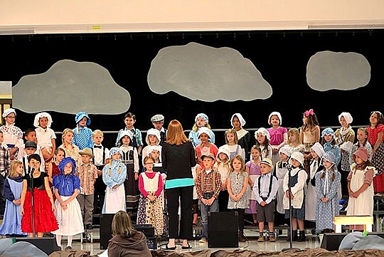 Submitted photo The Lake Hamilton Primary School first-grade choir presented the musical, 
"Stone Soup," in April. The choir performed for their peers during the school day and again to parents and guests during the evening performance.