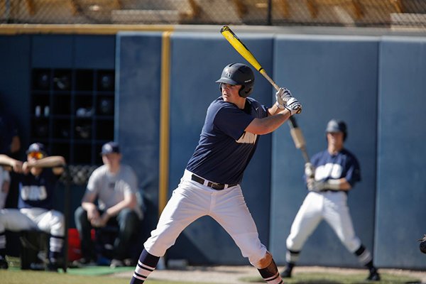 Oral Roberts senior Anthony Sequeira bats during this undated photo. 