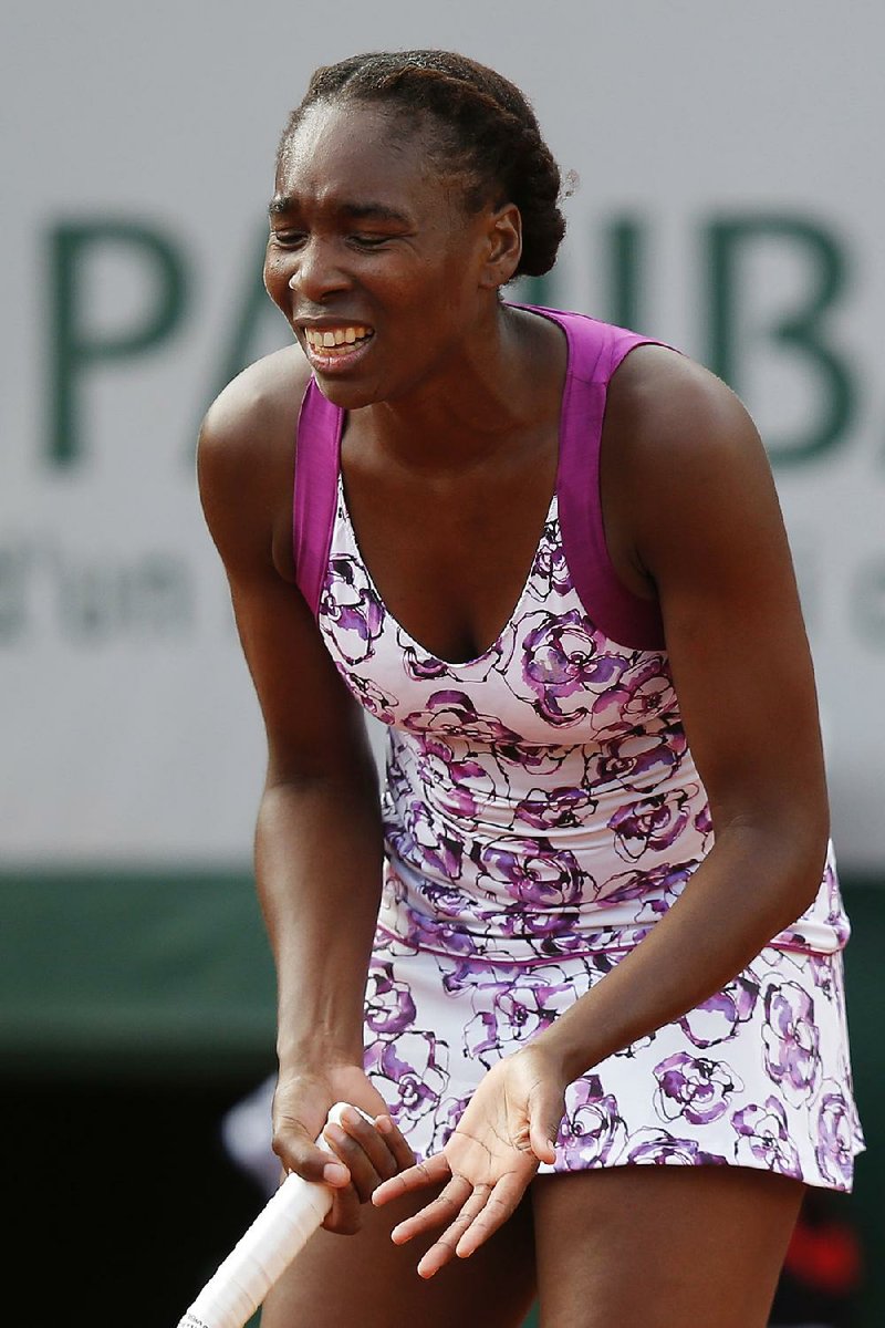 Venus Williams lost in the first round of the French Open for the second time in the past three years Monday, losing 7-6, 6-1 to Sloane Stephens.