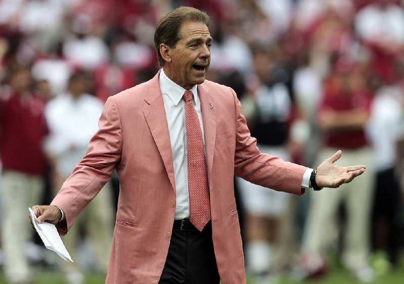 Alabama Coach Nick Saban, who led Alabama to three national championships during the SEC’s run of seven consecutive titles, said all college rules should be in alignment.