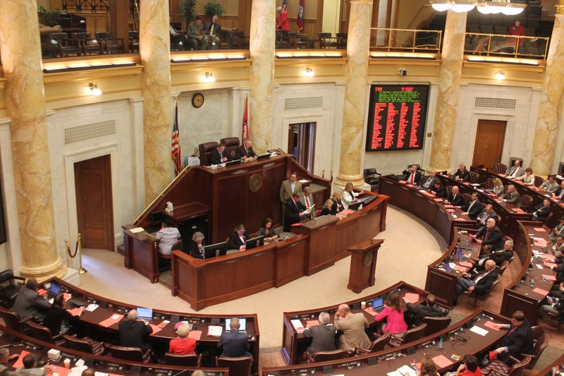 The Arkansas House convenes on Thursday, May 28, 2015.