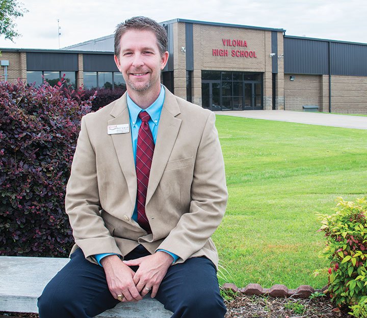 Matt Sewell, 40, will become Vilonia High School principal on July 1. He has served in many positions in the district, including special-education teacher, coach, middle school principal and assistant high school principal. He has been director of special education for four years. Sewell said Vilonia is a tight-knit community, and he is “blessed” to live there.