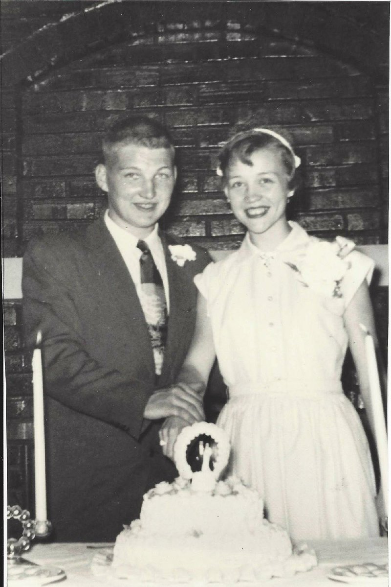 Fred and Carolyn McCarty on their wedding day, June 4, 1955
