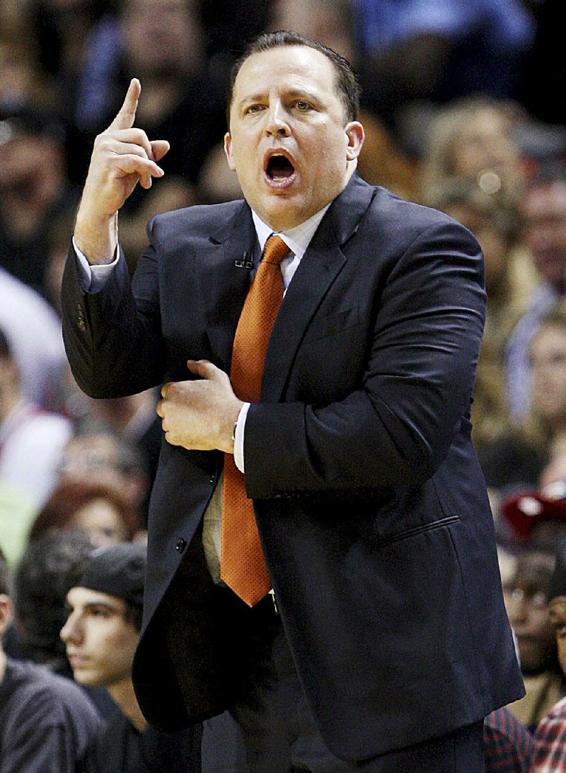In htis Jan. 29, 2012, file photo, Chicago Bulls head coach Tom Thibodeau gestures during the first half of an NBA basketball game against the Miami Heat in Miami. The Bulls fired Thibodeau on Thursday, May 28, 2015. 