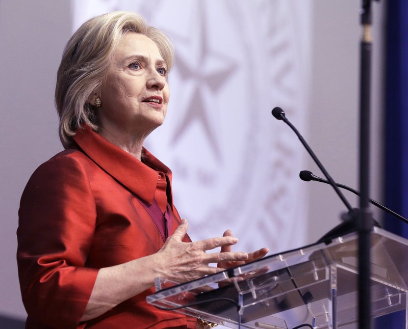 Democratic presidential candidate Hillary Rodham Clinton delviers a speech at Texas Southern University in Houston, Thursday, June 4, 2015. 