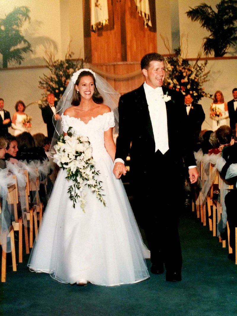 Heidi and Barry Brandt on their wedding day, Sept. 14, 1996   