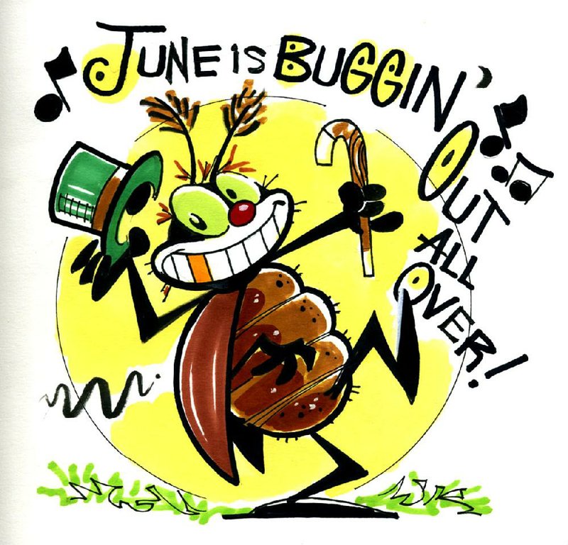 Arkansas Democrat-Gazette June Bug illustration.