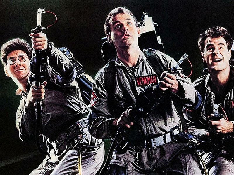 Ghostbusters — with Harold Ramis, Bill Murray and Dan Aykroyd in the title roles — will be on screen at sundown Wednesday in the First Security Amphitheater in Riverfront Park.
