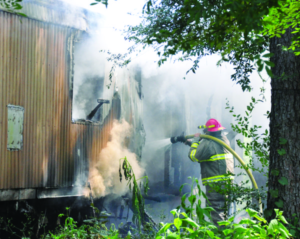 House fire in Mustin Lake area