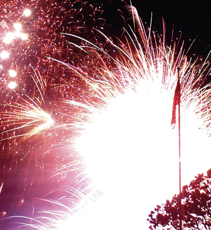 Photo by Randy Moll The fireworks display is always a highlight of Gentry&#8217;s annual Freedom Festival.